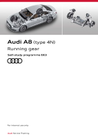 SSP 663 Audi A8 (type 4N) - Running gear - Self-Study Programme 